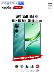 Vivo V50 Lite 4G - 8GB RAM - 256GB Storage - PTA Approved - 1 Year Warranty - Green - The Original Bro Mobiles - TOB40